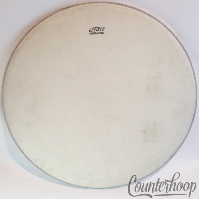 Gretsch 16" White Coated Floor Tom Drum Head Permatone Vintage 60s USA RB NY NOS — main photograph