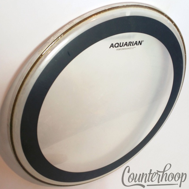 Aquarian 16" Floor Tom Drum Head Performance 2 Made In USA Batter Clear + Ring* — main photograph