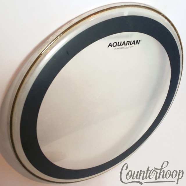 Aquarian 16" Floor Tom Drum Head Performance 2 Made In USA Batter Clear + Ring* — main photograph