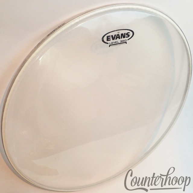 Evans 16" Floor Tom Drum Heads G1 Level 360 Clear USA* — main photograph
