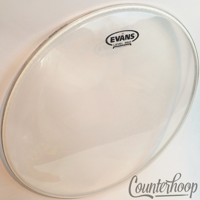 Evans 16" Floor Tom Drum Heads G1 Level 360 Clear USA* — main photograph