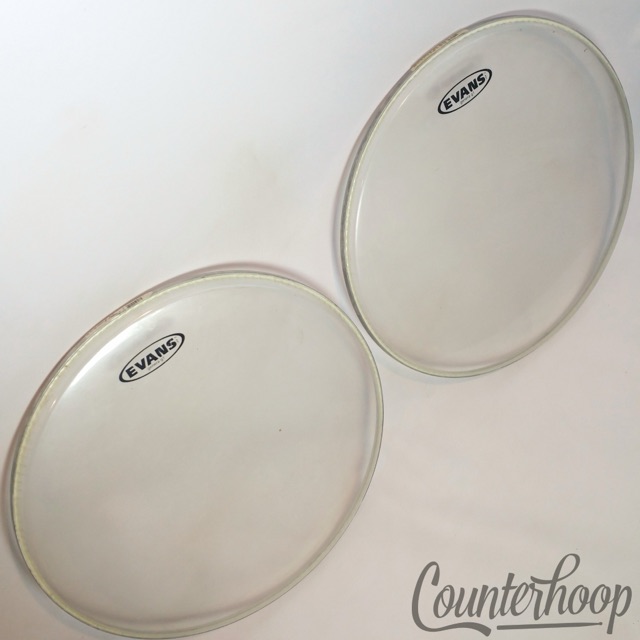 Evans 2x 16" Floor Tom Drum Heads G1 Genera Clear USA Batter/Resonant* — main photograph