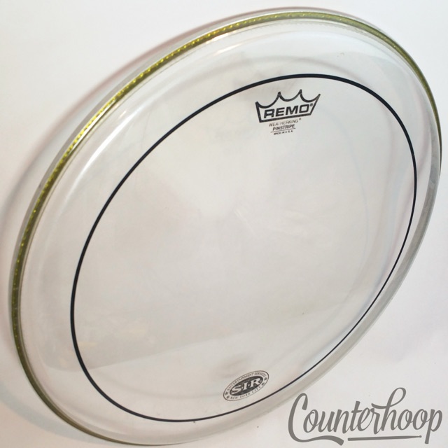 Remo 16" Floor Tom Drum Head Pinstripe Weatherking Clear USA Batter* — main photograph
