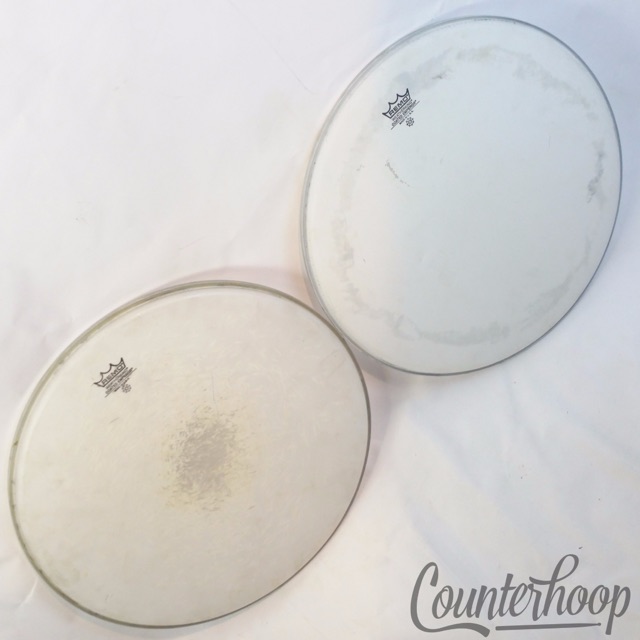 Remo 2x 16" Floor Tom Drum Heads Coated Emperor Weatherking Batter Made In USA* — main photograph