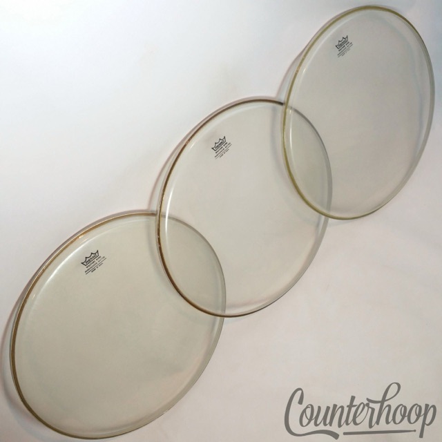 Remo 3x 16" Floor Tom Drum Heads Clear Ambassador Batter Weather King USA* — main photograph