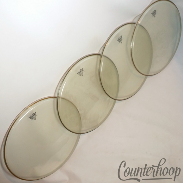 Remo 4x 16"Floor Tom Drum Heads Ambassador Clear Weatherking Resonant/Batter USA — main photograph