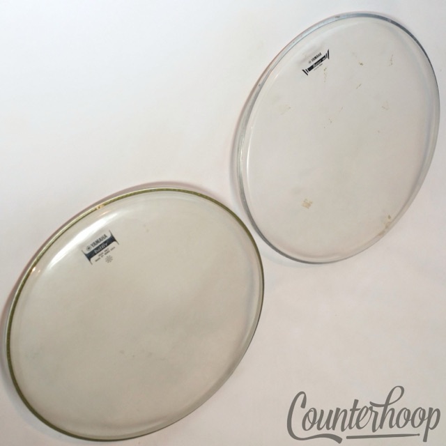 Yamaha 2x 16" Floor Tom Drum Heads Clear Batter 188 Made By Remo USA* — main photograph