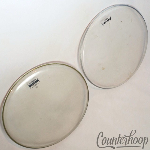 Yamaha 2x 16" Floor Tom Drum Heads Clear Batter 188 Made By Remo USA* — main photograph