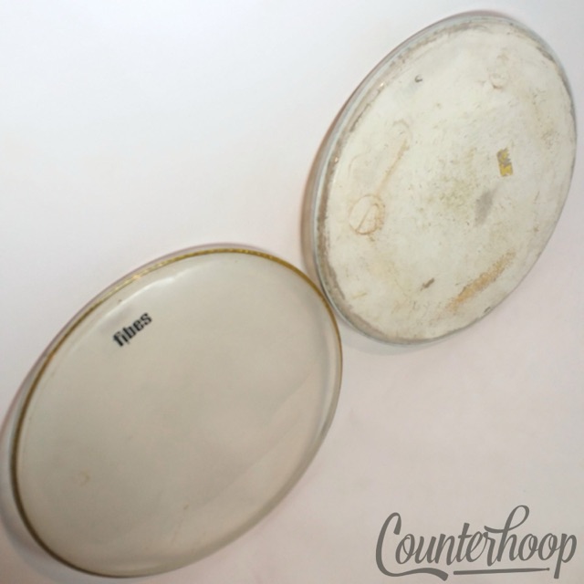 Fibes 2x 16" Floor Tom Drum Heads Coated+Clear Batter/Resonant Weatherking A-1* — main photograph