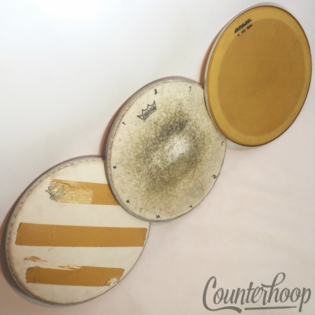 Remo 3x 14"Marching Snare/Tom Drum Heads Falams 2 K-Series Super+Duraline Magnum — main photograph