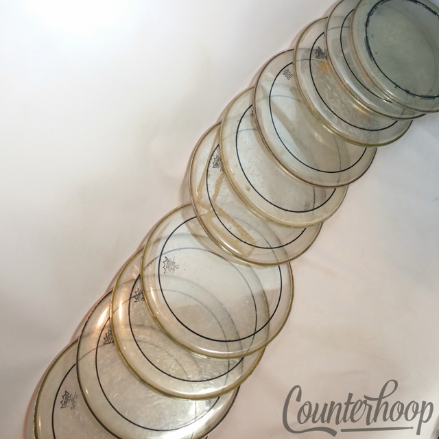 Remo 10x 14" Snare/Tom Drum Heads Pinstripe Weatherking Pin Stripe Clear USA* — main photograph
