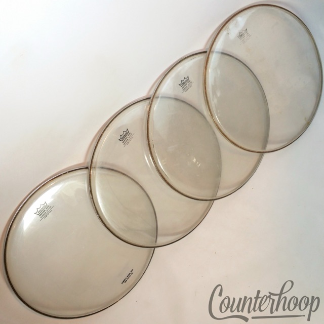 Remo 4x 14" Snare/Tom Drum Heads Emperor Clear Batter Weather King USA — main photograph