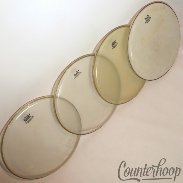 Remo 4x 14" Snare/Tom Drum Heads Clear Ambassador Weatherking Batter/Resonant* — main photograph
