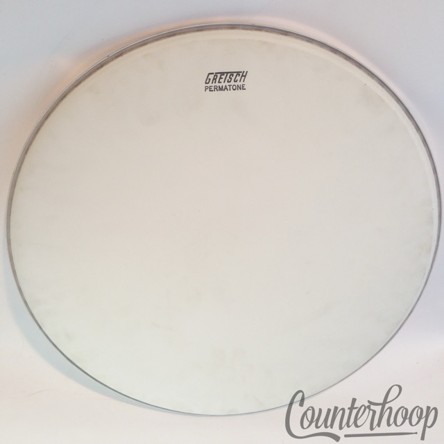 Gretsch 14" White Coated Snare/Floor Tom Drum Head Permatone Vintage 60s USA RB — main photograph