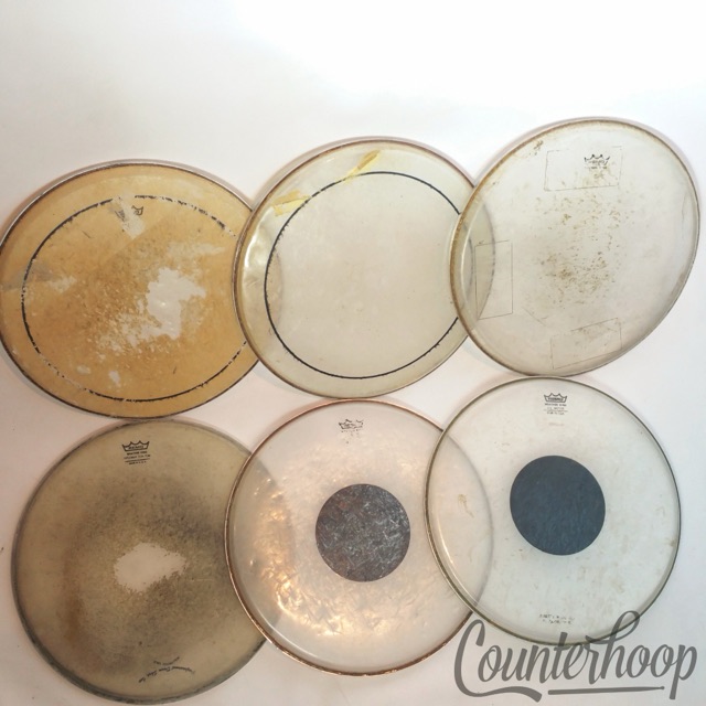 Remo 6x 13" Tom Drum Heads Pinstripe, Diplomat Batter, C.S. Controlled Sound USA — main photograph