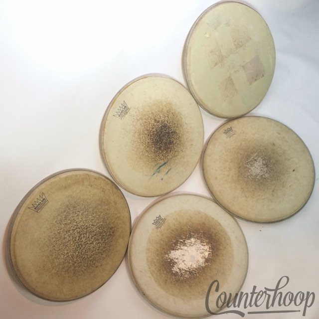 Remo 5x 13" Tom Drum Heads Coated Ambassador Batter/Resonant Weather King USA* — main photograph
