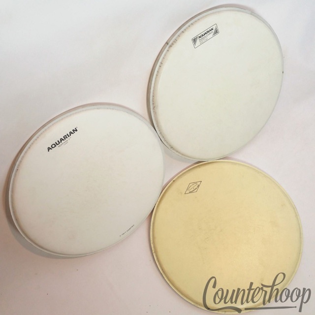 Aquarian 3x 12" Tom Drum Heads Response 2 Texture Coated, Modern-Vintage Medium — main photograph