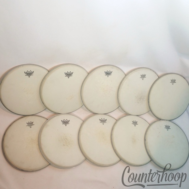 Remo 10x 12" Ambassador Tom Drum Heads Coated Batter/Resonant Weather King 1-Ply — main photograph
