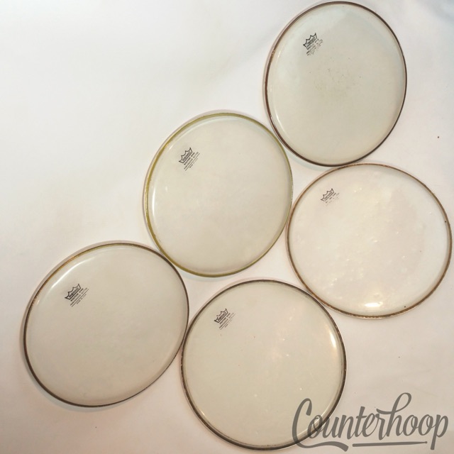 Remo 5x 12" Ambassador Tom Drum Heads Clear Batter/Resonant Weather King 1-Ply* — main photograph