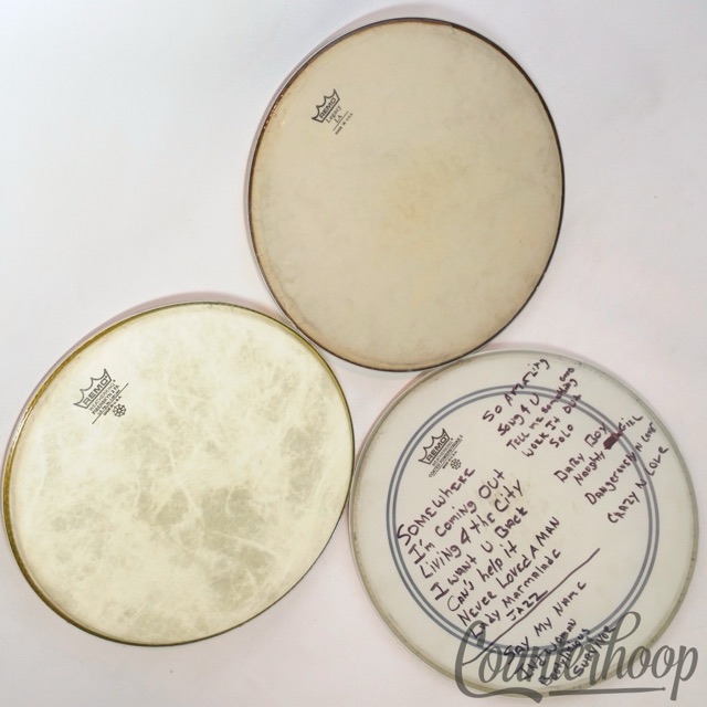 Remo 3x 12" Fiberskyn 3 FA,Coated Powerstroke 3,Legacy LA Weatherking USA Lot* — main photograph
