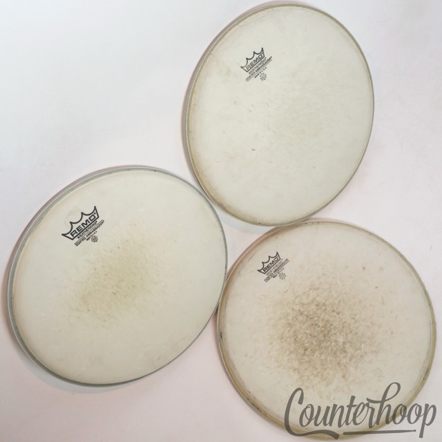 Remo 3x 11" Tom Drum Heads Coated Ambassador Batter/Resonant 1-Ply Made In USA* — main photograph