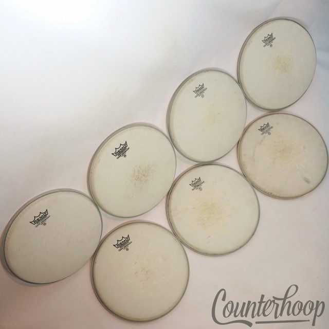 Remo 7x 10" Tom Drum Heads Coated Ambassador Batter/Resonant 1-Ply Made In USA* — main photograph