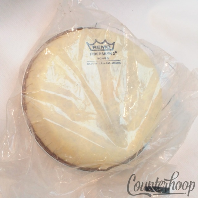 Remo 6" Fiberskyn 2 NOS Bongo Drum Head In Original Plastic Made In USA* — main photograph