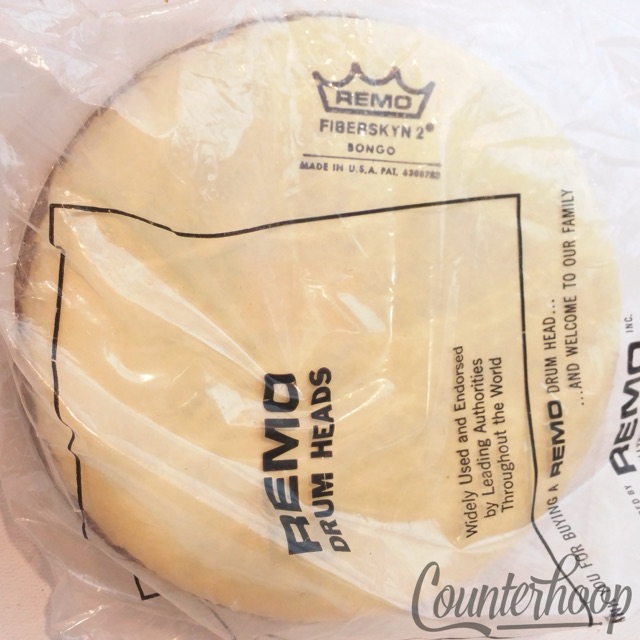 Remo 6 5/8" Fiberskyn 2 NOS Bongo Drum Head In Original Plastic Made In USA* — main photograph