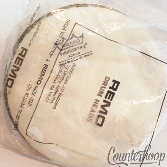 Remo 7 1/4" Fiberskyn 2 NOS Bongo Drum Head In Original Plastic Made In USA* — main photograph