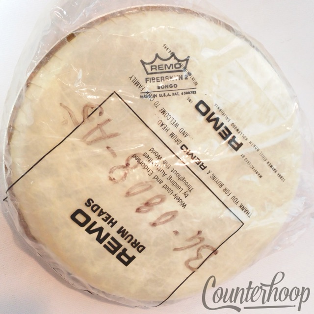 Remo 8" Fiberskyn 2 0808A5 NOS Bongo Drum Head In Original Plastic Made In USA* — main photograph