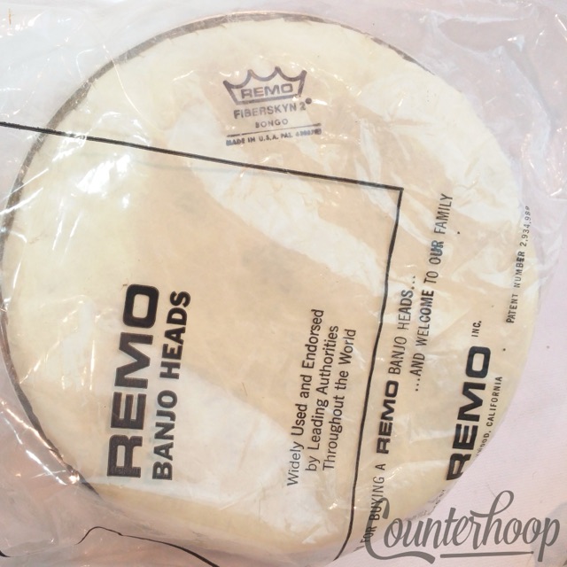 Remo 8 3/4" Fiberskyn 2 0904L5 NOS Bongo Drum Head In Original Plastic  USA* — main photograph