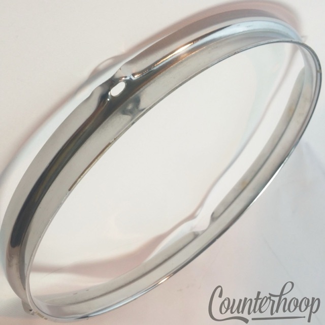 Pearl 10" Tom Drum Rim/Hoop Triple-Flange Chrome 4-Hole Batter+Resonant* — main photograph