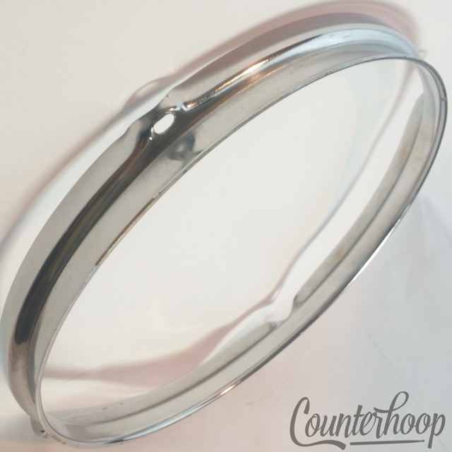 Pearl 10" Tom Drum Rim/Hoop Triple-Flange Chrome 4-Hole Batter+Resonant* — main photograph