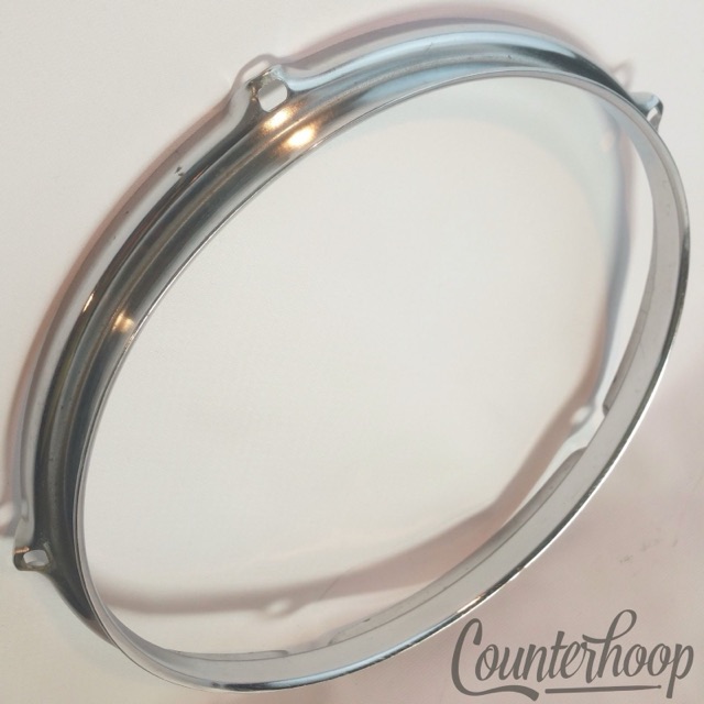 Pearl 10" Tom Drum Rim/Hoop Triple-Flange Chrome 5-Hole Batter+Resonant* — main photograph