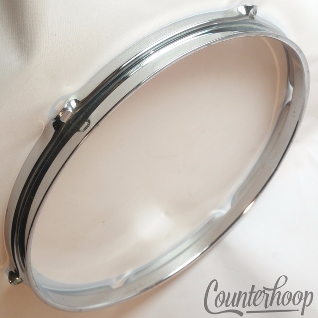 Rogers 12" Tom Drum Rim/Hoop Triple-Flange Chrome 6-Lug Hole 60s Powertone USA* — main photograph