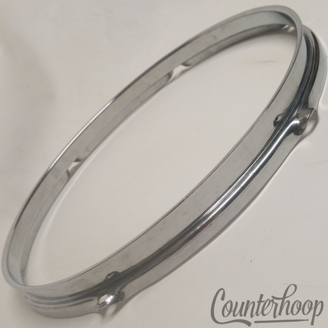 Rogers 12" Tom Drum Rim/Hoop Triple-Flange Chrome 6-Lug Hole Powertone 60s USA* — main photograph