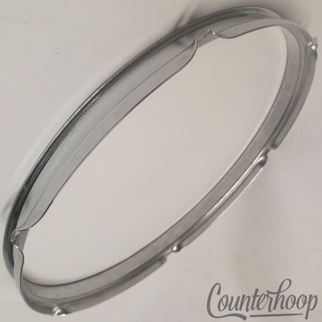 Rogers 12" Tom Drum Rim/Hoop Triple-Flange Chrome 6-Lug Hole 60s Powertone USA* — main photograph