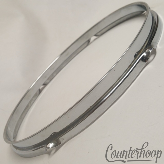 Rogers 12" Tom Drum Rim/Hoop Triple-Flange Chrome 6-Lug Hole Powertone 60s USA* — main photograph