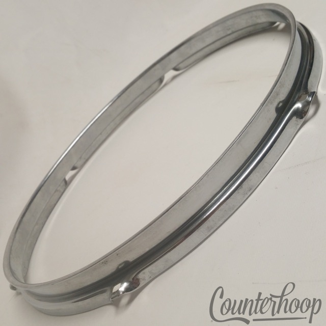 Rogers 12" Tom Drum Rim/Hoop Triple-Flange Chrome 6-Lug Hole Powertone 60s USA* — main photograph