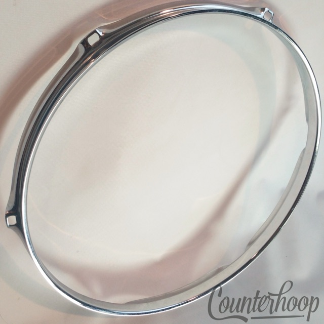 Ludwig 13"Tom Drum Rim/Hoop 6-Hole Batter/Resonant Triple Flange 60s Vintage USA — main photograph
