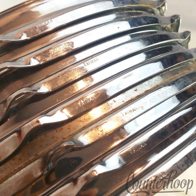 Pearl 7x 13" Tom Drum Rims/Hoops 6-Hole Batter/Resonant Triple Flange Lot Taiwan — main photograph