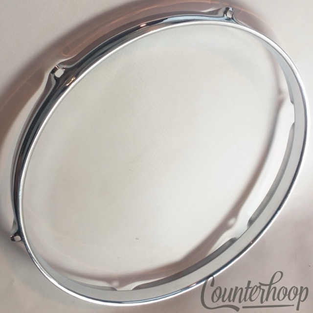 Rogers Tall-Boy 13" Tom Drum Rim/Hoop Triple Flange Chrome Cleveland Holiday 60s — main photograph