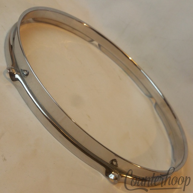 Rogers Tall-Boy 13"Tom Drum Rim/Hoop Triple Flange Cleveland Holiday Chrome 60s — main photograph