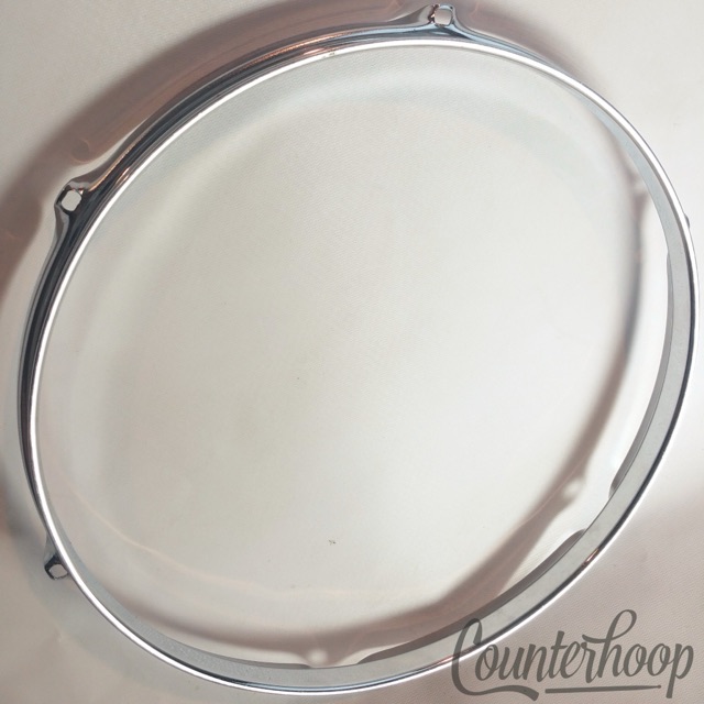 Rogers 13" Tom Drum Rim/Hoop Triple Flange Chrome Powertone Vintage 60s Batter* — main photograph