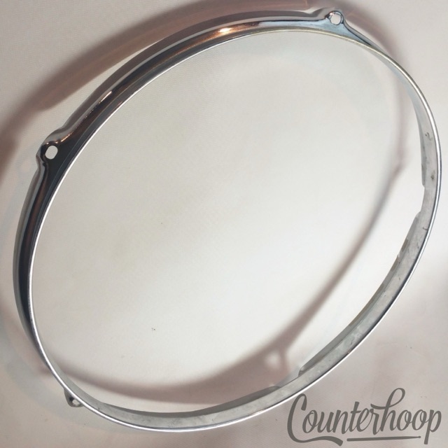 Rogers 13" Tom Drum Rim/Hoop Triple Flange Chrome 5-Hole Vintage 60s Batter USA — main photograph