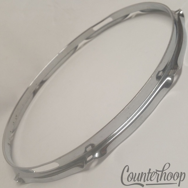 Ludwig 14" Rim/Hoop 8Lug-Hole Snare Drum Resonant Acrolite/Jazz Festival 60s USA — main photograph