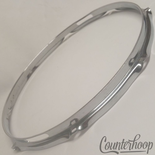 Ludwig 14" Rim/Hoop 8Lug-Hole Snare Drum Resonant Acrolite/Jazz Festival 60s USA — main photograph