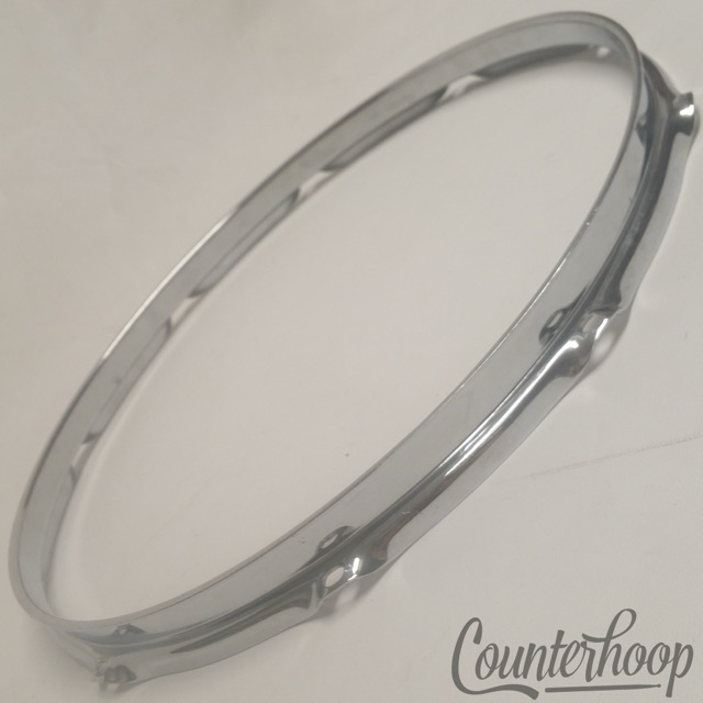 Ludwig 14" Brass Supraphonic Snare Drum Batter Rim/Hoop COB Vintage 60s 10-Lug* — main photograph