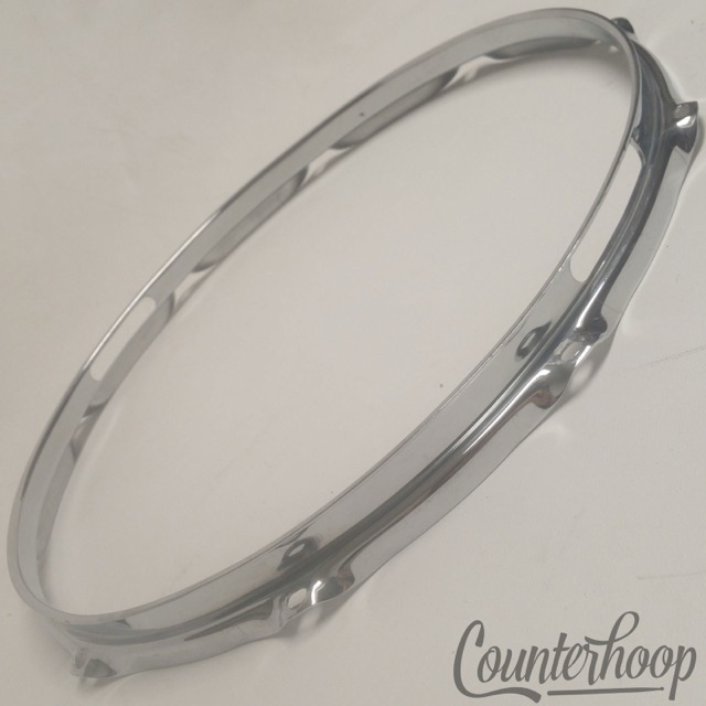 Ludwig 14" Brass Supraphonic Snare Drum Resonant Rim/Hoop COB Vintage 60s 10-Lug — main photograph