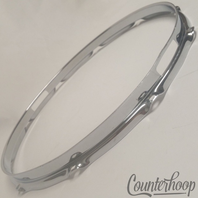 Ludwig 14" Brass Supraphonic Snare Drum Resonant Rim/Hoop COB Vintage 50s 10-Lug — main photograph